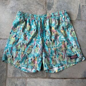 Vineyard Vines‎ Men's Swim Trunks Size Large Parrot Print Board Shorts 3 Pockets